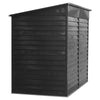 Black Metal Outdoor Garden Storage Shed Metal Lean to Pent Shed for Tool Bike