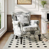 Butterfly Wing Back Upholstered Velvet Armchair Accent Chair Lounge Sofa Seat