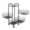 Tiered Kitchen Food Veg Storage Bathroom CaddyRack Organise Fruit Trolley Basket