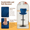 2x 360° Swivel Bar Stools Velvet Gas Lift Chairs Kitchen Pub Chair