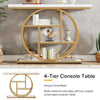105cm Console Table, 4-Tier Modern Entryway Sofa Table Behind Couch Table