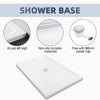 Anti-slip Texture Shower Tray Bathroom SMC Rectangle Enclosure Base Center Waste