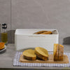 Large Bread Bin with Bamboo Lid Chopping Board Kitchen Storage Loaf Container