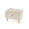 Upholstered Footstool with Storage Bench Chair Ottoman Pouffe Seat Stool Box