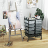 15 Drawers Storage Trolley Mobile Rolling Utility Cart Home Office Organizer