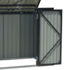 DOUBLE TRIPLE WHEELIE BIN STORE STORAGE SHED METAL DUSTBIN COVER RUBBISH STORES