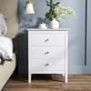 3 Drawer Bedside Table Cabinet Chest of Drawers Nightstand Bedroom Lamp Tables