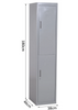 Tall Industrial Cabinet Vintage Narrow Locker Metal Storage Cupboard Retro Door