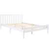 Solid Pine Wood Wooden Bed Frame White Grey Single Double Size Bed 3ft 4ft6