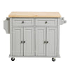 Kitchen Storage Trolley Cart Cupboard Rolling Island Shelves Cabinet Wine Rack