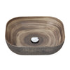 Vintage Wood Grain Rectangle Ceramic Vessel Sink 500 x 392mm Countertop Basin