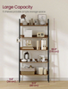 Ladder Shelf, 5-Tier Narrow Shelf, Bookshelf For Home Office, Living Room, Bedro
