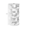 5-Tier Rotating Shoe Rack Tower Organiser 360° Spinning Shoe Display Carousel