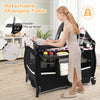 4 in 1 Baby Crib Bassinet Bed Infant Changing Table Portable Nursery Play Center