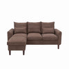 Luxury 3 Seater Corner Sofa Armchair Settee Couch with Footstool Living Room