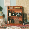 3 Tier Retro Storage Rack Wooden Desktop Organizer Cup Holder Makeup Shelf Stand