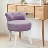 Purple Velvet Makeup Chair Seater Vanity Bedroom Dressing Table Stool Piano Seat