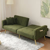 Sofa Bed Sleeper Fabric Love Seat Sofa Couch Sofa Settee for Living Room Green