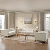 Dusk Chesterfield 3 Seater Sofa - Cream Linen RRP £999
