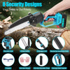 2 IN 1 Pole Chainsaw Cordless Long Reach Cutter Pruner Saw 2 Batteries & Charger