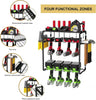 Electric Drill Storage Rack Floating Shelf WallMount Power Tool Organizer 8-slot