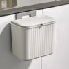 Kitchen Rubbish Bin Waste Recycling Baskets Handy Dustbin Lidded Bathroom Slim