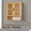 Bathroom Wall Cabinet Cupboard Kitchen Toilet Storage Unit w/ Double Door
