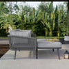 Garden Sofa w/ 2 Cushions Upholstery Outdoor Sun Lounger Balcony Furniture Set