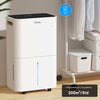 20L/Day Dehumidifier for Home Digital Display Humidity Control with Wheels