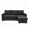 Panana Corner Sofa Bed with Storage PU Leather/Fabric Universal Corner Chaise