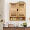 Bathroom Wall Cabinet Cupboard Kitchen Toilet Storage Unit w/ Double Door
