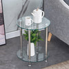 Nest Of 3 Nested Nesting Tables Side End Coffee Table Glass/Wood for Living Room