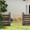 Privacy Wooden Garden Gate Pedestrian Fence Gate Porch Decorative Fence Panel
