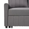 2 Seater Sofa Bed, 3in1 Convertible Fabric Pull Out Sleeper Sofa Couch Guest Bed