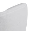 Teddy Velvet Swivel Accent Chair Tub Armchair Barrel Chair with Metal Ring White