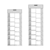 Tall Shoe Rack Organizer Storage Shelf Wooden Display Cabinet Hallway Shoe Tower