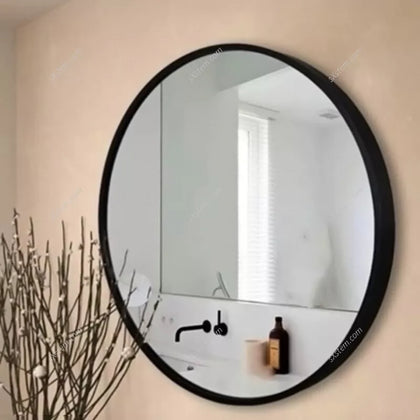 Large Round Wall Mounted Mirror Bathroom Bedroom Makeup Dressing Mirror Circle