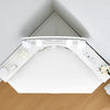 Corner Dressing Table with LED Lights Arch Mirror Vanity Make up Desk Stool Set