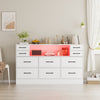 10 Drawers Chest of Drawers Bedside Cabinet Storage Bedroom Furniture Non-woven