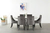 Velvet Dining Chair with Door Knocker Ring Windsor Dressing Room Chair 1/2/4/6
