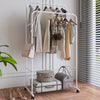 Clothes Rail Rack Garment Dress Shirts Hanging Display Stand Shoes Shelf