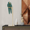 Nordic Resin Parrot Ornament Lovebird on Stand Art Crafts Figurine Home Office