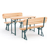 3PC Wooden Folding Beer Table & Bench Set Outdoor Garden Party BBQ Furniture UK