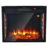 Recessed Electric Fireplace 2000W Wall Mounted Fire Heater with 7 Flame Color