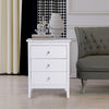 White Chest of Drawers Storage Unit Bedroom Office Organiser with Diamond Handle