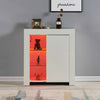 Multi-type Modern High Gloss Bedside Table Storage Drawer Nightstand Cabinet LED
