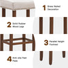 Set of 2 Saddle Bar Stools Backless Counter Stool W/ Upholstered Sponge Cushion