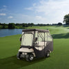 4 Passenger Golf Cart Cover Waterproof Driving Enclosure 600D Polyester