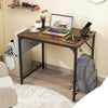 Modern Writing Study Desk Computer Desk w/Storage Bag-Brown