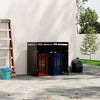 OUTDOOR WHEELIE BIN STORAGE METAL DOUBLE SHED DUSTBIN RUBBISH SCREEN SHELTER NEW